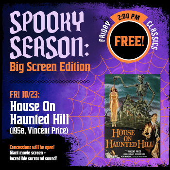 Movie: House on Haunted Hill (1958) at Paramount Theatre